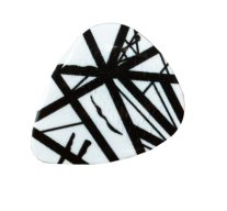 Dunlop EVH Max-Grip Nylon White With Black Stripes Pick .60mm One Pick