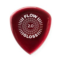 Dunlop Flow Gloss Pick 2.0mm, Red, One Pick