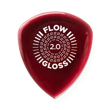 Dunlop Flow Gloss Pick 2.0mm, Red, One Pick
