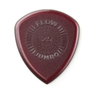 Dunlop Flow Jumbo Grip Pick 2.5mm, Red, One Pick