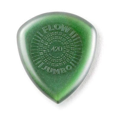 Dunlop Flow Jumbo Grip Pick 4.20mm, Green, One Pick