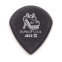 Dunlop Gator Grip Jazz III Black, One Pick