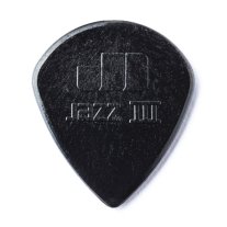 Dunlop Jazz III Black Nylon Stiffo Pick, 1.38mm, One Pick