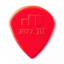 Dunlop Jazz III Red Nylon Pick 1.38mm, One Pick