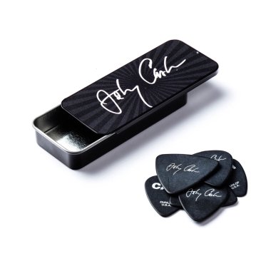Dunlop JCPT03M Johnny Cash Signature Medium Pick Tin, 6 Picks