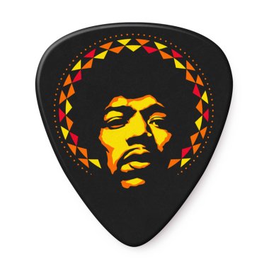 Dunlop Jimi Hendrix '69 Psych Series Aura Mandala Guitar Pick, one pick