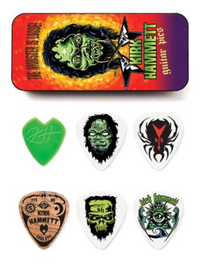 Dunlop KH01T088 Kirk Hammett Signature Pick Tin, 6 Picks
