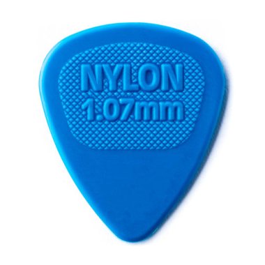 Dunlop Nylon 443R 1.07 Midi Blue, One Pick