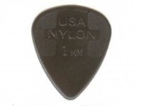 Dunlop Nylon Standard Pick 1.00mm, Black, One Pick
