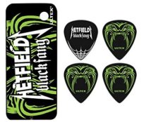 Dunlop PH112T73 James Hetfield Black Fang Pick Tin, 6 Picks