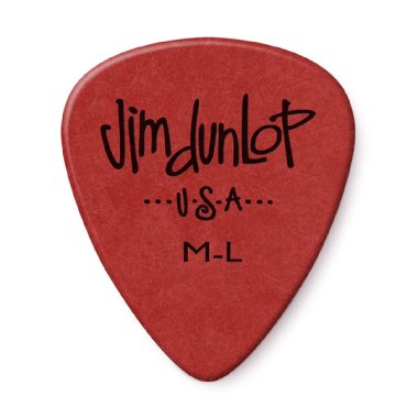 Dunlop Polys Medium-Light Red, One Pick