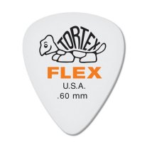 Dunlop Tortex Flex Standard Pick .60 mm Orange, One Pick
