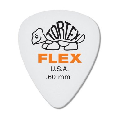 Dunlop Tortex Flex Standard Pick .60 mm Orange, One Pick