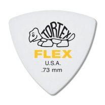 Dunlop Tortex Flex Triangle Pick .73 mm Yellow, One Pick