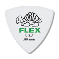 Dunlop Tortex Flex Triangle Pick .88 mm Green, One Pick