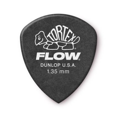 Dunlop Tortex Flow Pick 1.35mm Black, One Pick
