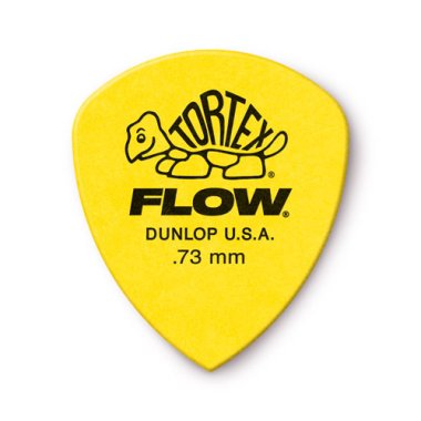 Dunlop Tortex Flow Pick .73mm Yellow, One Pick