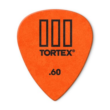 Dunlop Tortex III .60 mm Orange Tortex 3, One pick