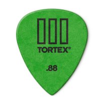 Dunlop Tortex III .88 mm Green Tortex 3, One pick