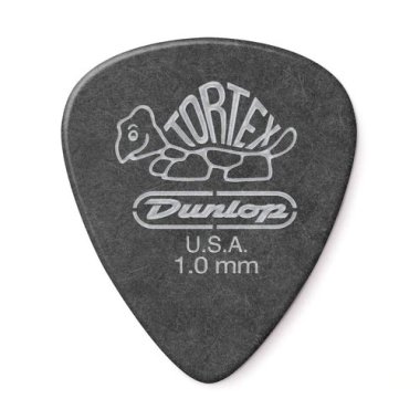 Dunlop Tortex Pitch Black Standard Pick 1.0 mm, One Pick