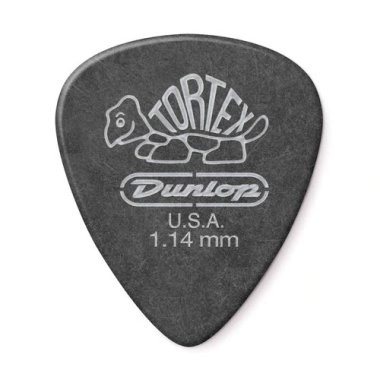 Dunlop Tortex Pitch Black Standard Pick 1.14 mm, One Pick