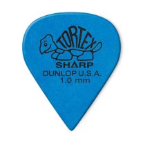 Dunlop Tortex Sharp Pick 1.0 mm Blue, One Pick