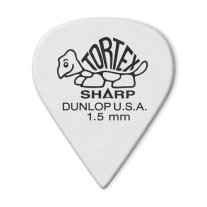 Dunlop Tortex Sharp Pick 1.50 mm White, One Pick