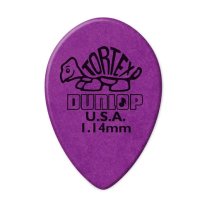 Dunlop Tortex Small Teardrop Pick 1.14 mm Purple, One Pick