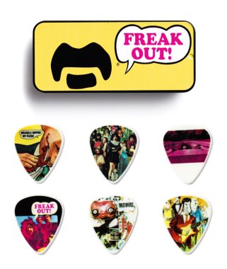 Dunlop ZAPPT01M Frank Zappa Yellow Medium Picks, Tin of 6 Picks