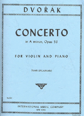 Dvorak | Concerto in A minor, Op. 53 for violin and pno
