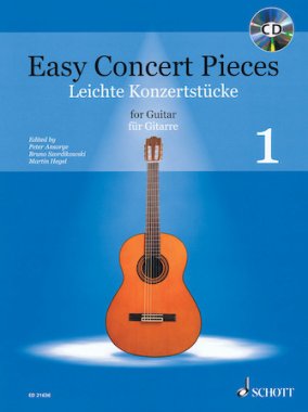 Easy Concert Pieces - Volume 1 for guitar with online audio