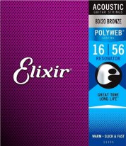 Elixir 11125 Resonator Guitar with Polyweb Coating .016-.056, Full Set