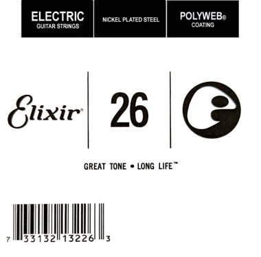 Elixir 13226 Polyweb Electric .026 Single Guitar String