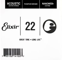 Elixir 14122 Nanoweb Phosphor Bronze Acoustic .022, Single String