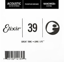 Elixir 14139 Nanoweb Phosphor Bronze Acoustic .039, Single String