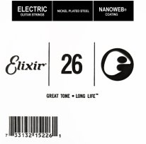 Elixir 15226 Nanoweb Electric .026 Single Guitar String