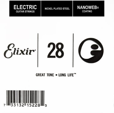 Elixir 15228 Nanoweb Electric .028 Single Guitar String