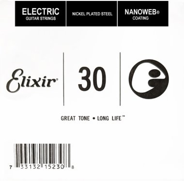 Elixir 15230 Nanoweb Electric .030 Single Guitar String