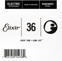 Elixir 15236 Nanoweb Electric .036 Single Guitar String