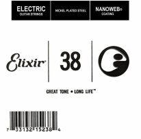 Elixir 15238 Nanoweb Electric .038 Single Guitar String