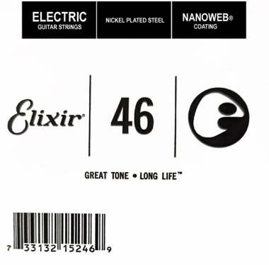 Elixir 15246 Nanoweb Electric .046 Single Guitar String