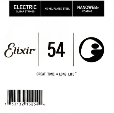 Elixir 15254 Nanoweb Electric .054 Single Guitar String