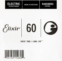 Elixir 15260 Nanoweb Electric .060 Single Guitar String