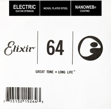Elixir 15264 Nanoweb Electric .064 Single Guitar String