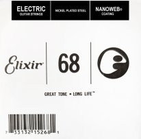 Elixir 15268 Nanoweb Electric .068 Single Guitar String