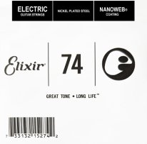 Elixir 15274 Nanoweb Electric .074 Single Guitar String