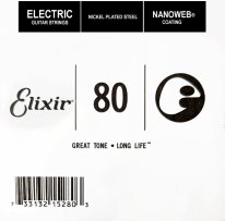 Elixir 15280 Nanoweb Electric .080 Single Guitar String
