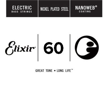 Elixir 15360 Nanoweb Coated Electric Bass .060, Single String