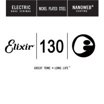 Elixir 15430 Nanoweb Coated Electric Bass .130, Single String