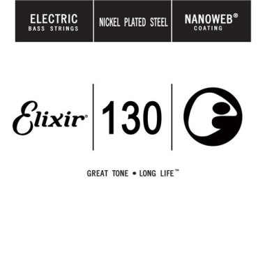 Elixir 15430 Nanoweb Coated Electric Bass .130, Single String